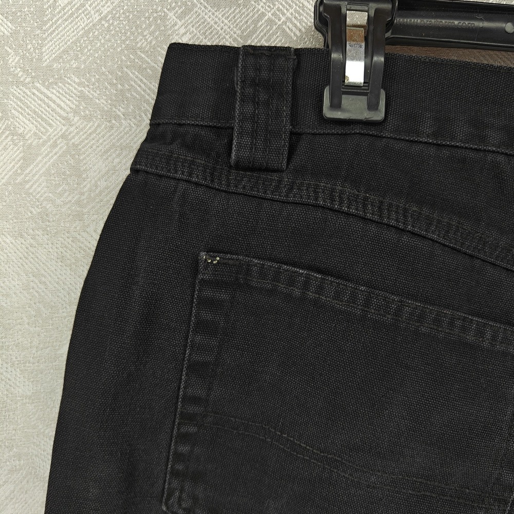 Jesse James Industrial Workwear Shorts Men 38 Black Washed Duck Canvas Carpenter - Picture 6 of 12